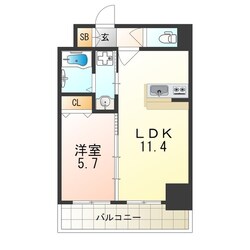 プレジオ新大阪ROUGEの物件間取画像